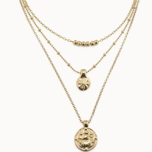 UNO de 50 LAS AMÉRICAS Triple Chain Necklace